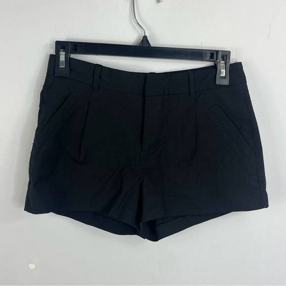 Talula Pants - Talula Aritzia Size 0 Black Pleated Chino Shorts 2" P9